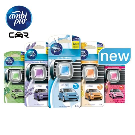 Ambi Pur Car Mini Vent Clip Air Freshener 2ml Shopee Malaysia