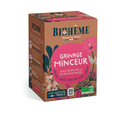 Tisane Gainage Minceur 20 sachets Biohême Homeostasia Shop