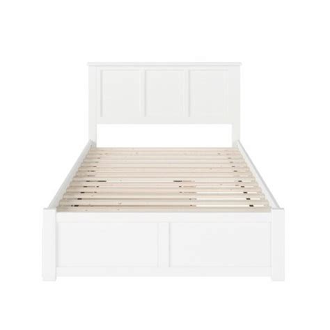 Afi Madison Full Solid Wood Bed With Twin Trundle In White 1 Frys