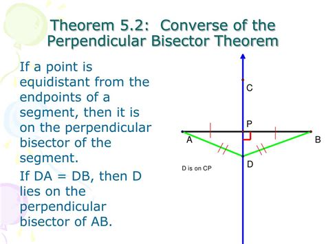 PPT 5 2 Perpendiculars And Bisectors PowerPoint Presentation Free