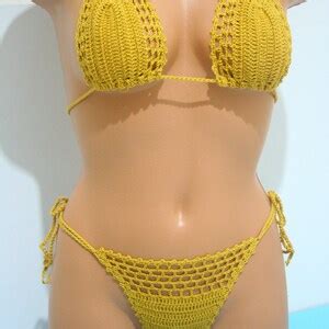 Crochet Bikini Crochet Bikini Set Crochet Thong Bikini Sexy Bikini