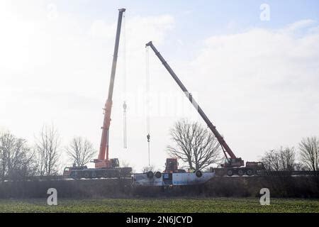 10 février 2023 Saxe Anhalt Hohe Börde Un autocar est couché sur son