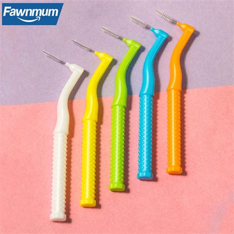 Fawnmum 10 Peças Escova Interdental em Forma de L da Fawnmum Escova