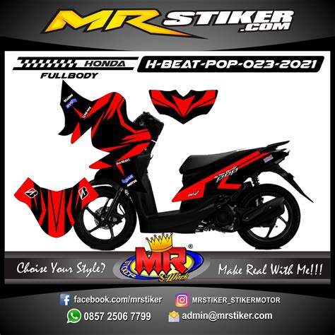 Stiker Motor Decal Honda Supra X The Dragon Fullbody Stiker