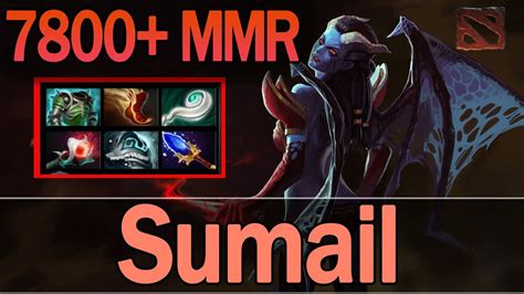 Dota 2 Sumail Plays Queen Of Pain 7800 MMR Ranked Match Gameplay