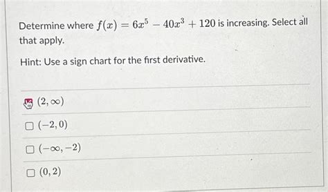 Solved If Fxx3−4x210 Determine The Concavity When X1