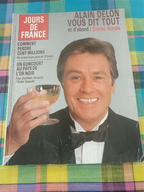 Revue Janvier Jours De France French Magazine Alain Delon Eur