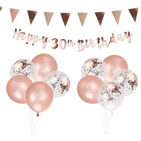 Pcs D Corations Anniversaire Rose Gold Ans Ans Anniversaire