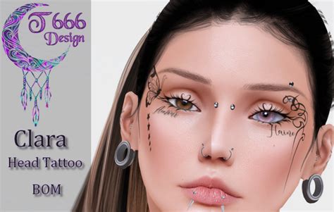 Second Life Marketplace Clara Head Tattoo