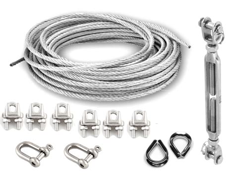 Guy Wire Kit 3 2mm 77 G316 Stainless Steel