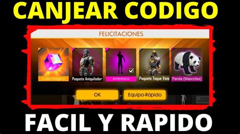 COMO CANJEAR CODIGOS En FREE FIRE FACIL Y RAPIDO 2023 YouTube