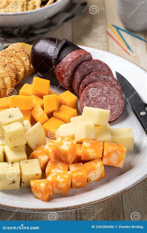 Beef Cheese Sausage Crackers Platters