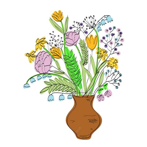 Premium Vector Bouquet Of Flowers Illustration Vector Design Element