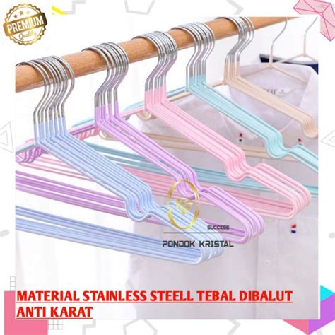 Jual Gantungan Baju Kawat Pcs Gantungan Baju Hanger Kawat Coating