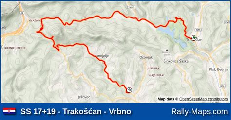 SS 17 19 Trakošćan Vrbno stage map Croatia Rally 2023 WRC