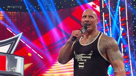 The Rock Challenges Roman Reigns Wwe Raw Day The Rock Returns To Wwe