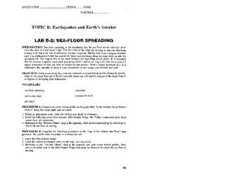 Sea Floor Spreading Lab By Scott Baitz Tpt