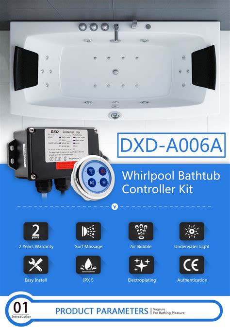 2019 Dxd A006a Simple Round Shaped Whirlpool Massage Bathtub Controller Digital Bath Control