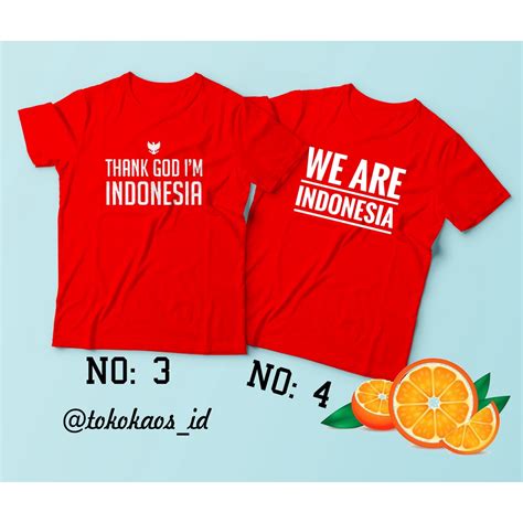 Jual Kaos Indonesia Kaos Merdeka Garuda Kaos Couple Keluarga Anak Dan