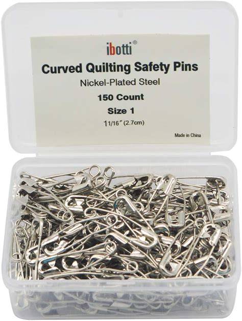 Amazon TSHD 100 Pack Curved Safety Pins 1 5 Inch Size 2 For