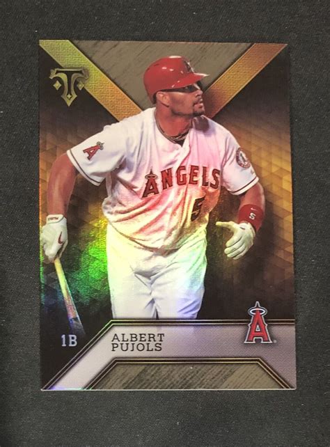 ALBERT PUJOLS 2016 Topps Triple Threads 6 ANGELS EBay