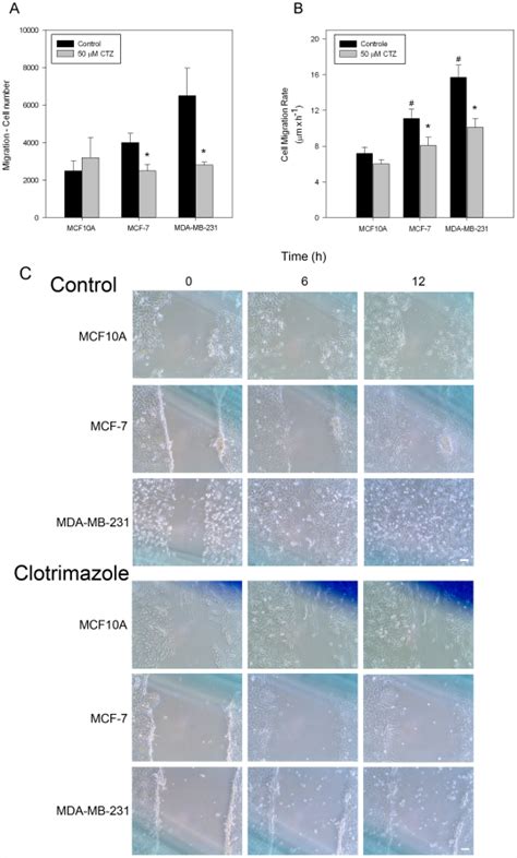 A The Migration Of Mcf A Mcf And Mda Mb Cells Was Assessed By