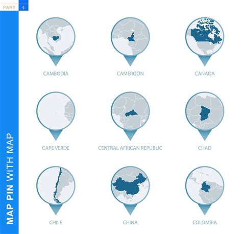 colección de mapa alfiler con detallado mapa y vecino países 42592196