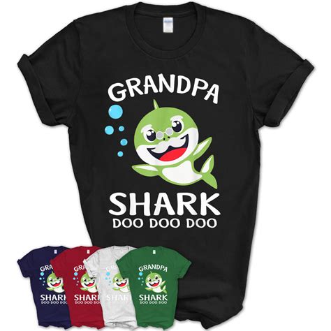Grandpa Shark T Shirt Teezou Store