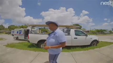 Postal Worker Caught Throwing Package Over Fence Of Florida City Home Youtube