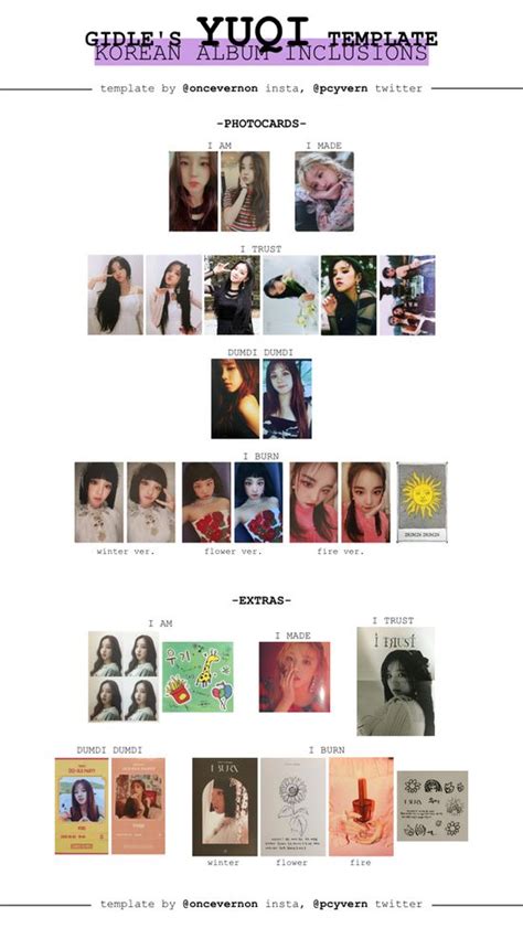 Gidle Photocard Template Printable Calendars At A Glance