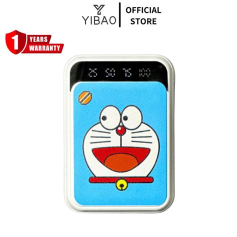 Yibao Powerbank Mah Cute Mini Kartun Mirror Screen Digital