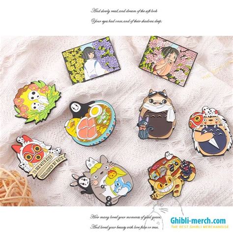 Studio Ghibli Enamel Pins Main Characters Ghibli New 2022 Studio