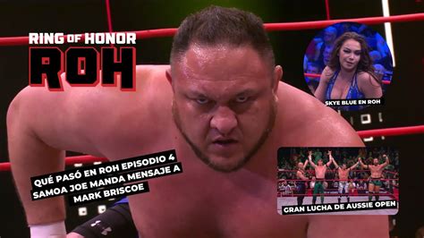 SAMOA JOE VA POR MARK BRISCOE RESUMEN Y RESULTADOS ROH 23 DE MARZO