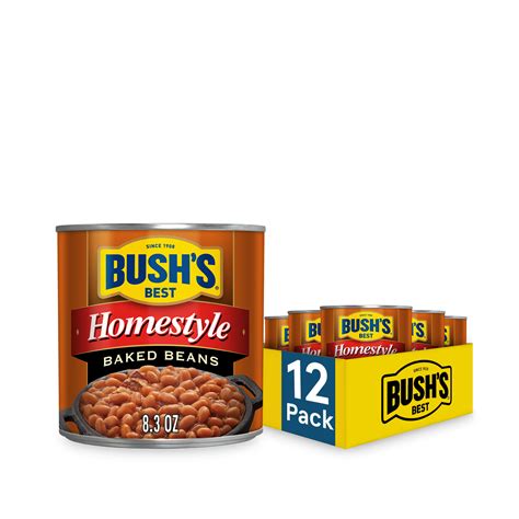 Buy Bush S Best 8 3 Oz Canned Homestyle Baked Beans Source Of Based Protein And Fiber Low