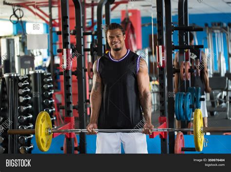 Fit Man Lifting Heavy Image And Photo Free Trial Bigstock