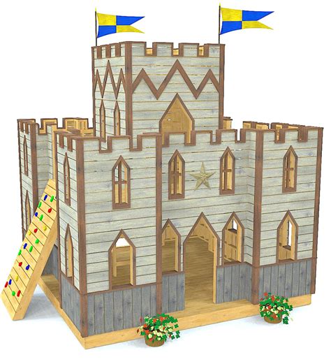 Enchanted Castle Playset Plan 12x14 Outdoor Diy Project For Kids