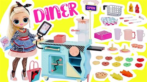 Lol Surprise Omg Dolls Setup To Go Diner Playset With Miss Sundae And