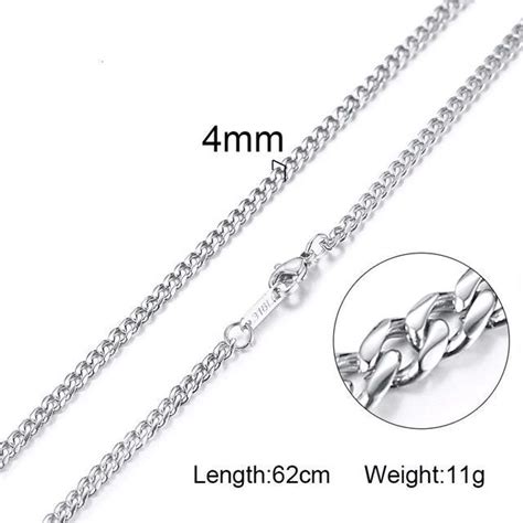 Silver 4mm Curb Chain Wholesale Silver Jewellery