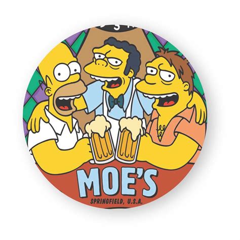 Placa Decorativa Redonda Beer Duff Moe Simpson 35cm Shopee Brasil