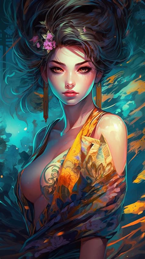 Digital Art Anime Digital Art Girl Anime Art Fantasy Art Women Beautiful Fantasy Art