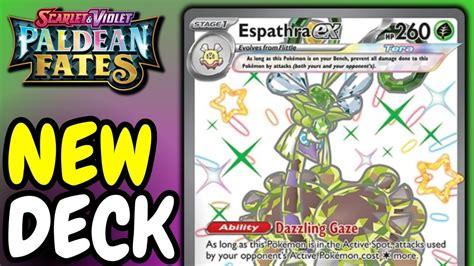 New Espathra Ex Control Deck Paldean Fates Pokemon Tcg Youtube