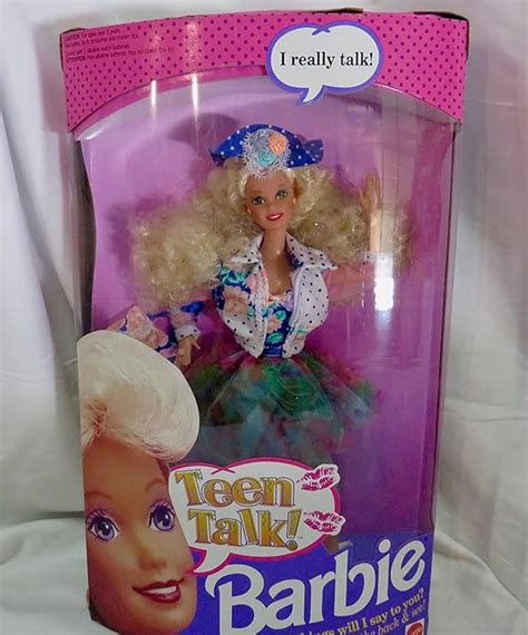 Amazon Mattel Teen Talk Barbie Doll 1991 By Mattel English Manual