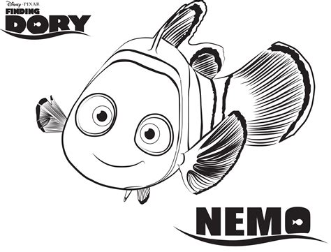 Nemo Finding Dory Coloring Pages Clip Art Library