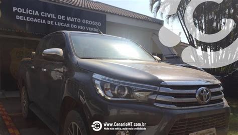 QUATRO MARCOS Hilux roubada em Cuiabá é localizada em Lucas do Rio