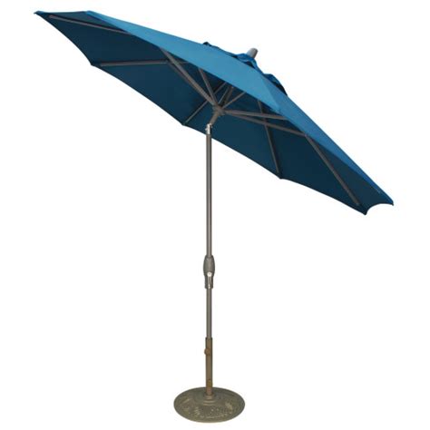 Evening Party Patio Umbrellas Large Galtech 11 Auto Tilt Umbrella With Led Lights Patio