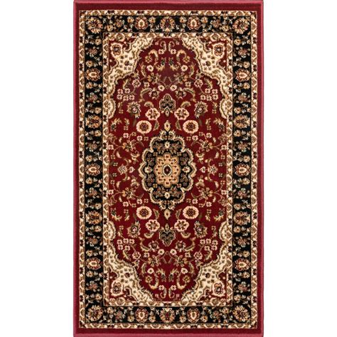 Well Woven Barclay Medallion Kashan Traditional Oriental And Persian Red 23 X 311 Area Rug