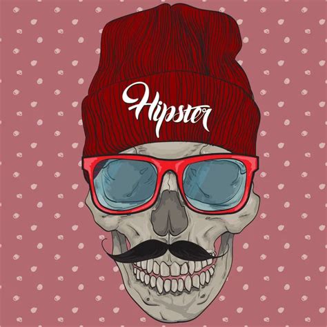 Skull Hipster In Sunglasses Stock Vector Image By ©workingpens 128176028