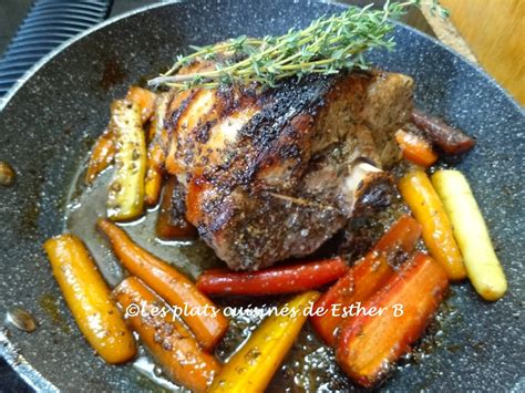 Les plats cuisinés de Esther B Gigot dagneau braisé aux légumes et à