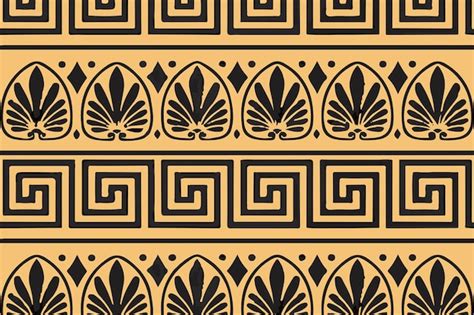 Premium Vector | Greek Key Border Pattern