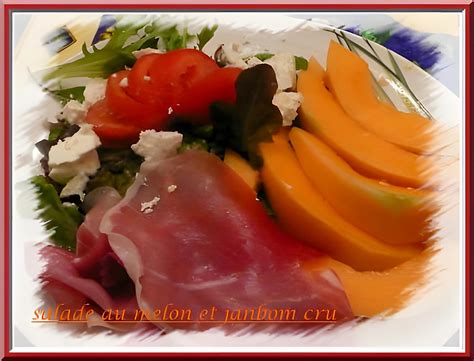 Recette de Salade au melon et jambon